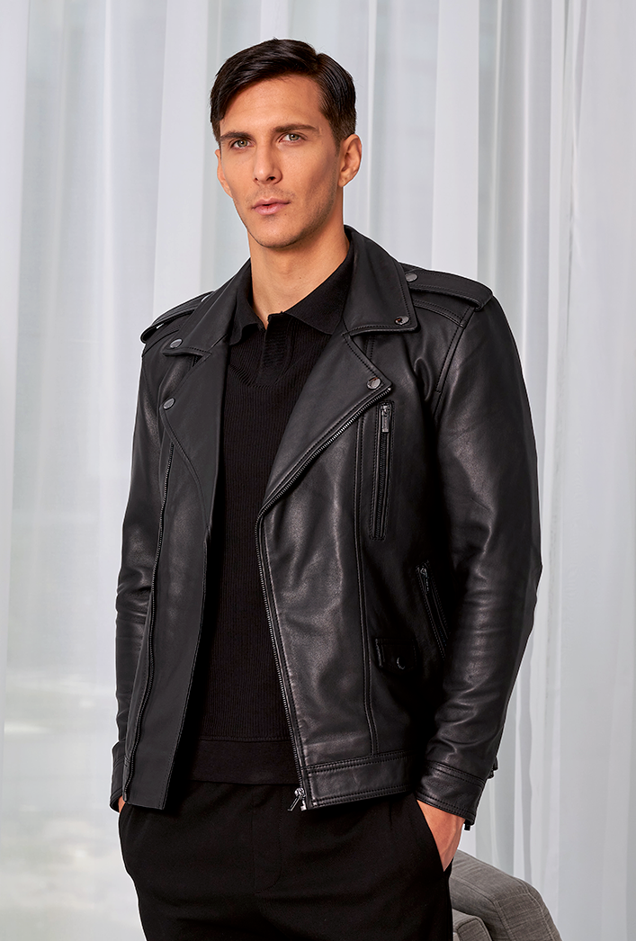 Maverick Black Asymmetrical Biker Leather Jacket – Paradigm Maverick Black Asymmetrical Biker Leather Jacket – Paradigm