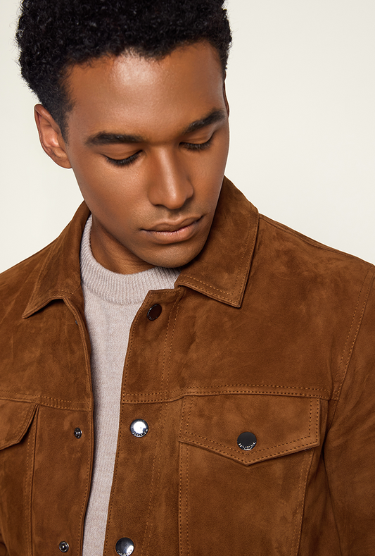 Canyon Tobacco Suede Jacket