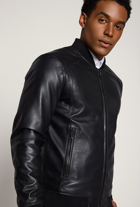 Axel - Simple Bomber Jacket Black