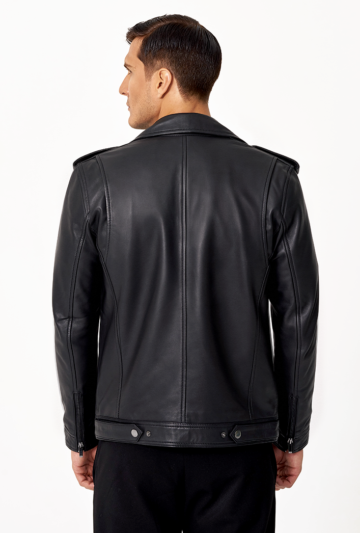 Maverick Black Asymmetrical Biker Leather Jacket – Paradigm Maverick Black Asymmetrical Biker Leather Jacket – Paradigm