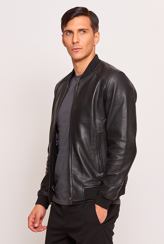 Axel - Simple Bomber Jacket Black