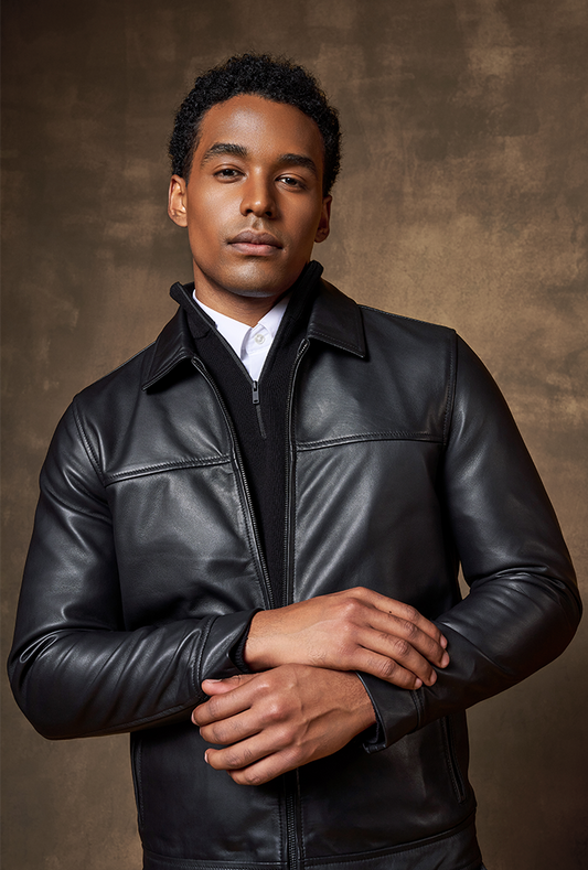 Noir Classic Leather Jacket