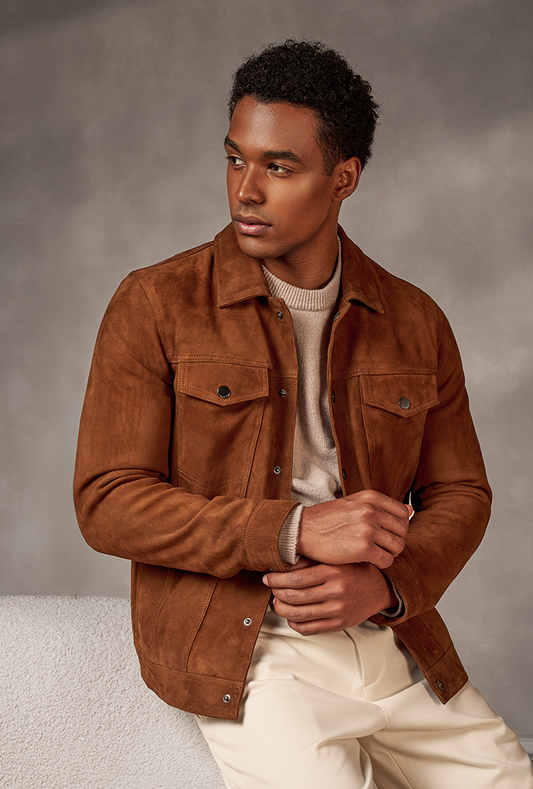 Canyon Tobacco Suede Jacket